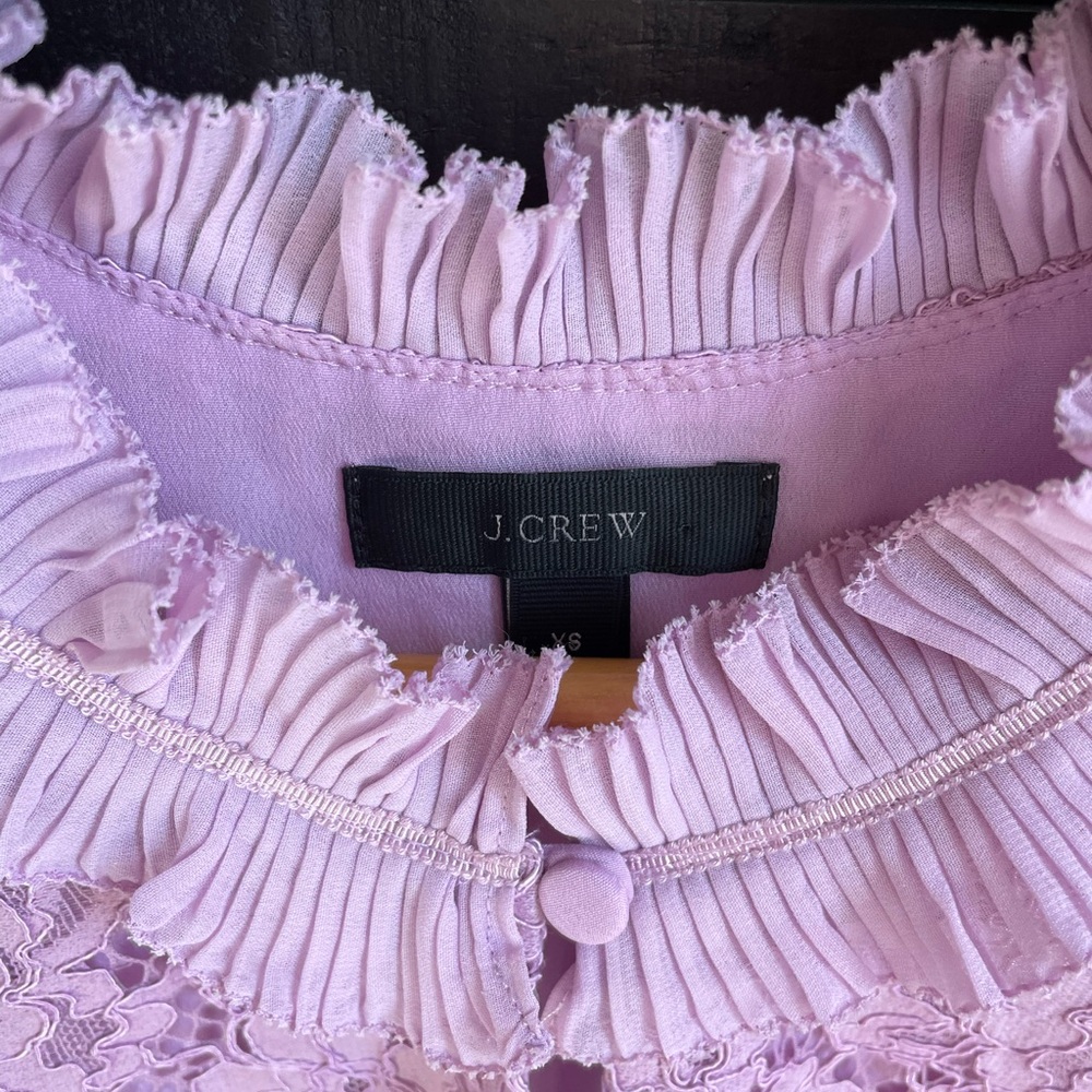 J. Crew Lace Ruffle Top - Picture 6 of 6